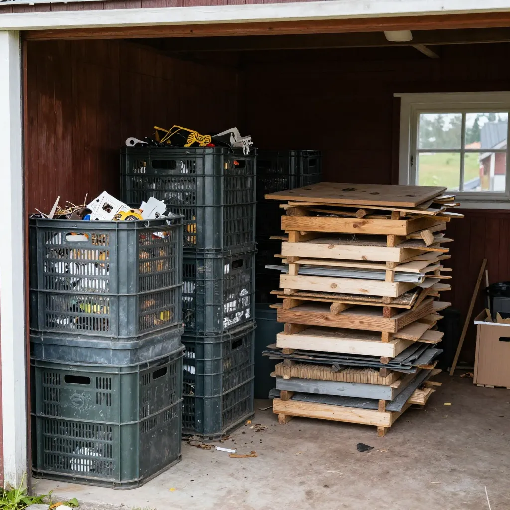 Creative upcycling project with household items